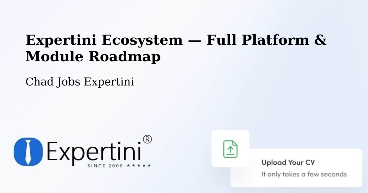 Expertini Ecosystem — Full Platform & Module Roadmap – Bol